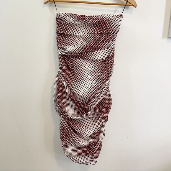 ALEXANDRE VAUTHIER Dot Twill Strapless Dress in Size FR34 / XS - Picture 9 of 10